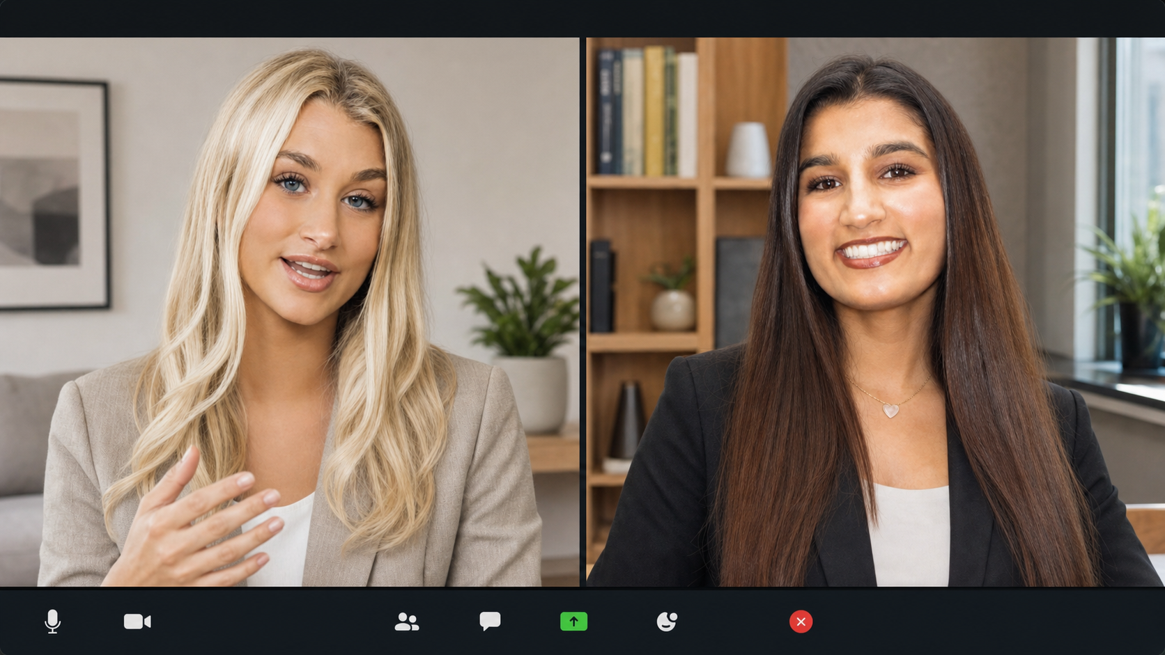 Trebuchet outsourced sales team on a video call